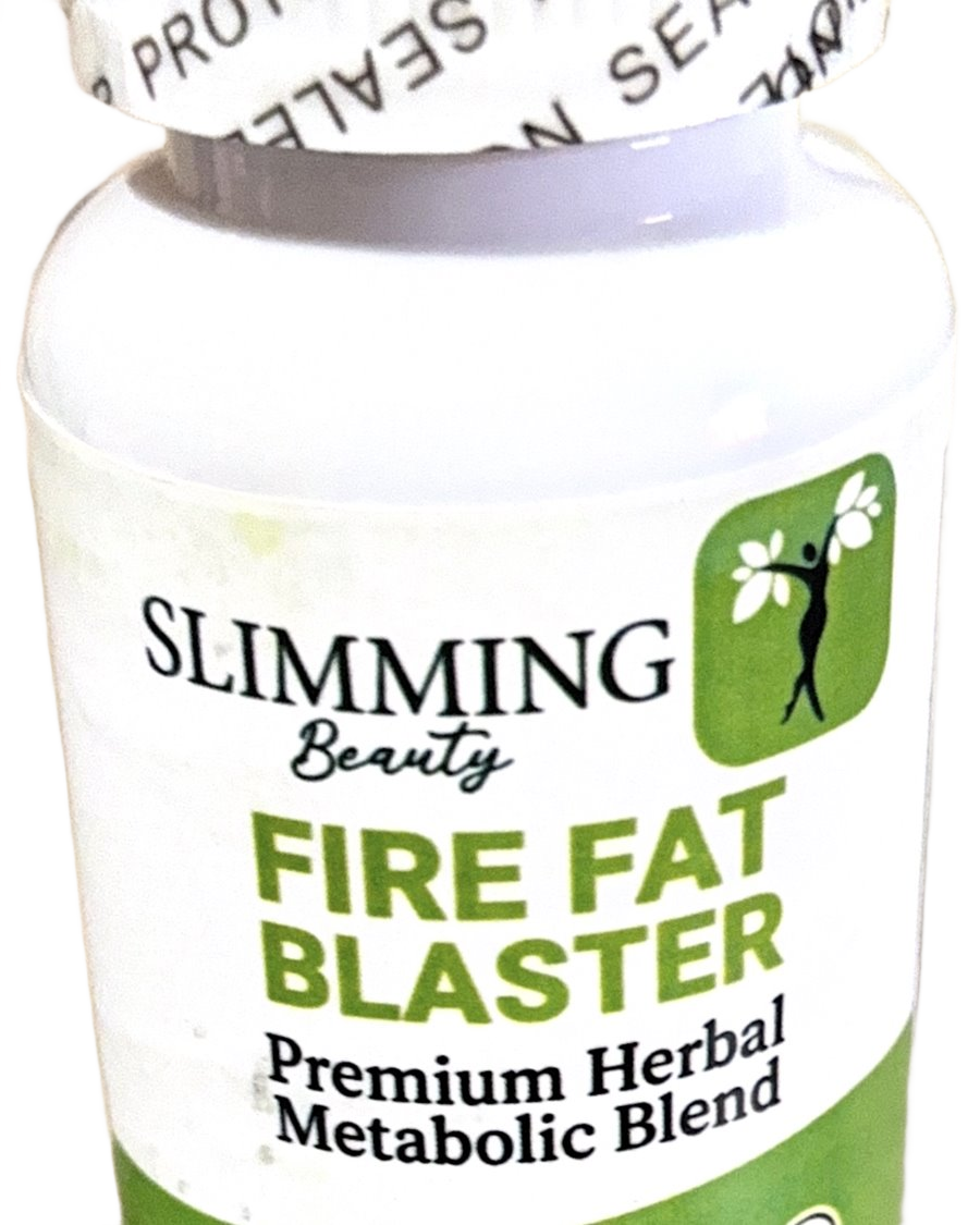 Fire Fat Blaster capsule bottle, transparent background
